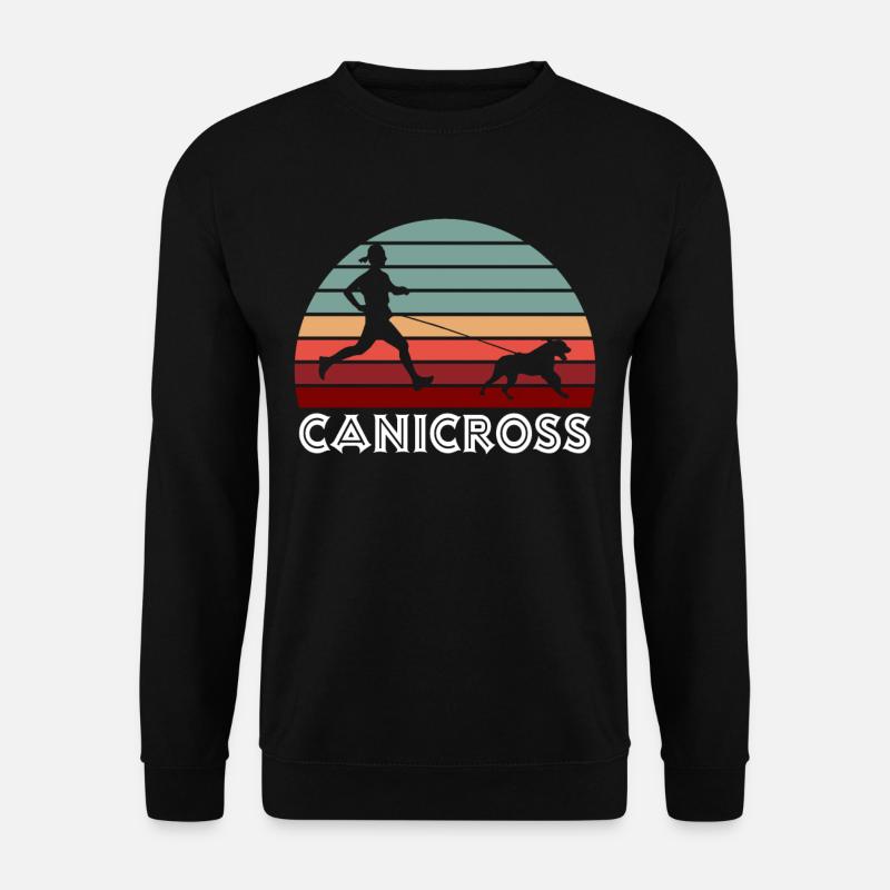 Canicross Retro - Unisex Pullover - Schwarz