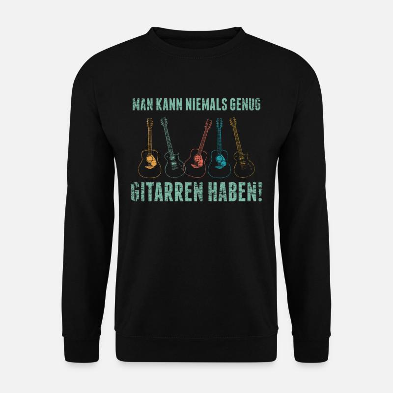 Gitarre Gitarrist - Unisex Pullover - Schwarz