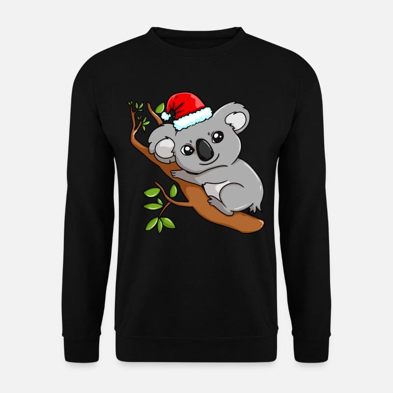 Koala Panda Panda Funny Christmas - Unisex Sweatshirt - black