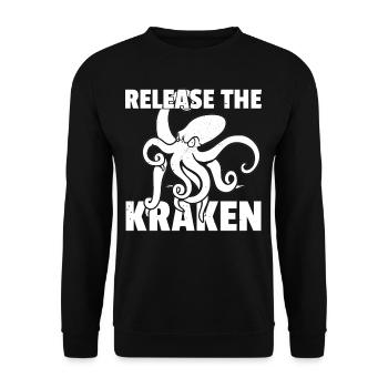 Octopus octopus octopus octopus fish - Unisex Sweatshirt - black - Front - Alina (178cm) & Michal (187cm)