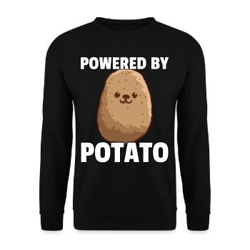 Potatoes Potato Potatoes Potatoes Erpfi Fries - Unisex Sweatshirt - black - Front - Alina (178cm) & Michal (187cm)
