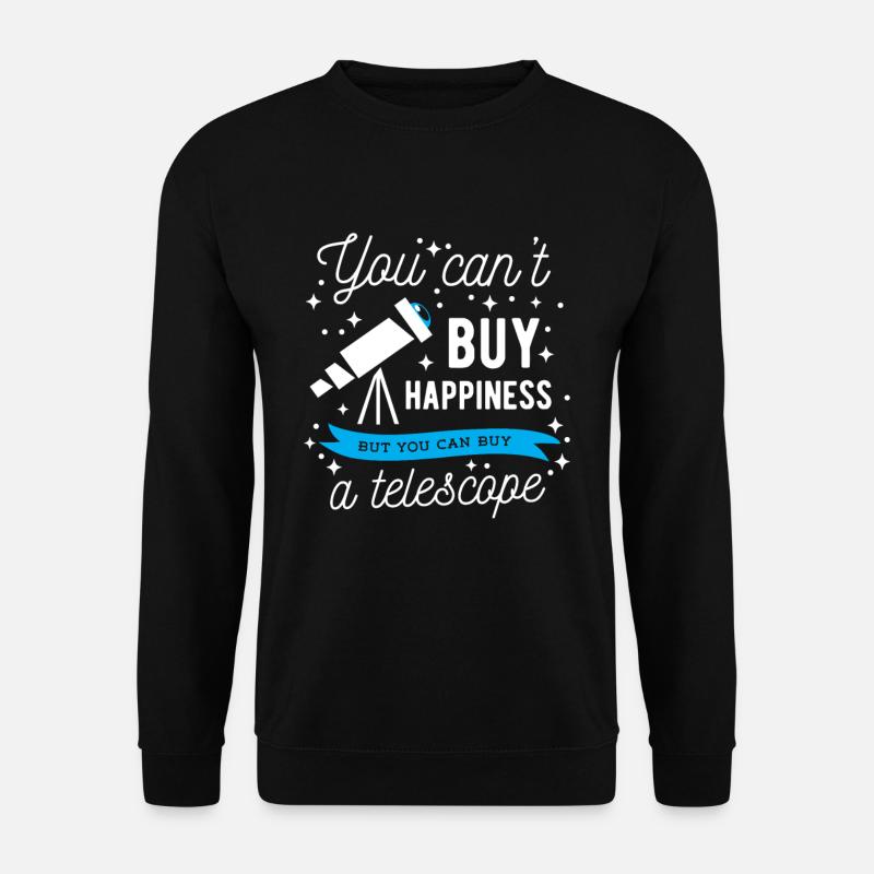 Astrophysik Astronomie Teleskop Astronom Geschenk - Unisex Pullover - Schwarz