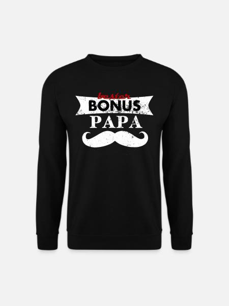 Stepfather Gift Bonus dad. - Unisex Sweatshirt - black
