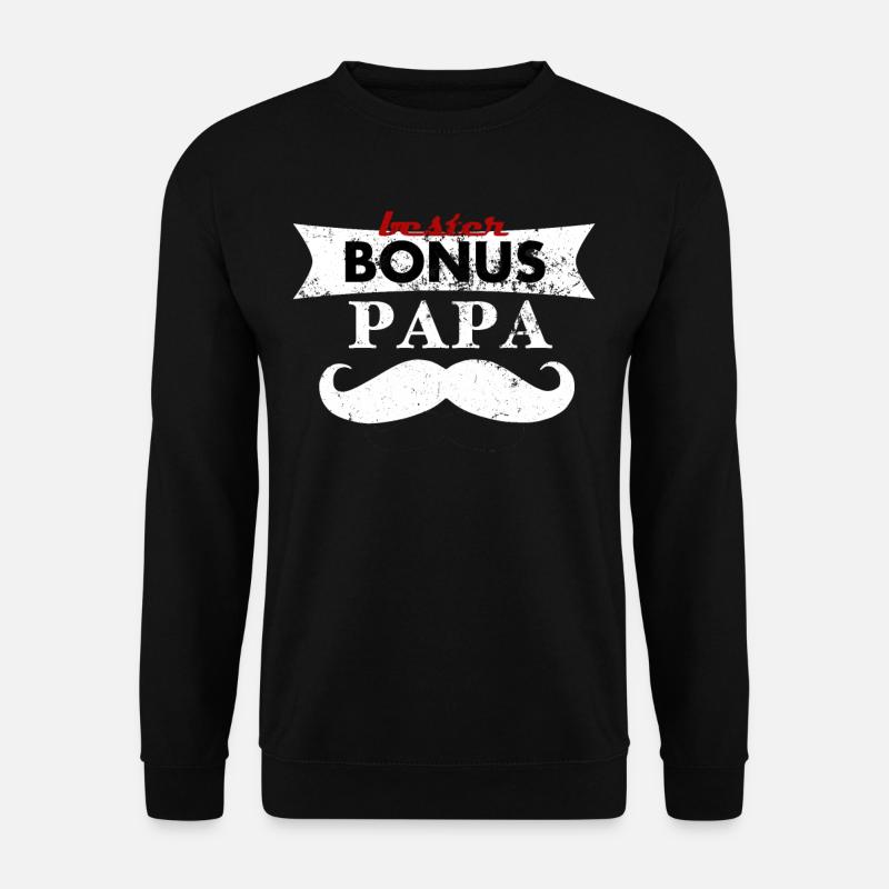 Stepfather Gift Bonus dad. - Unisex Sweatshirt - black