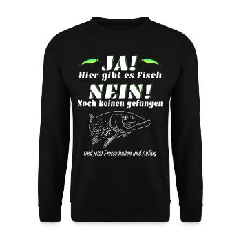 Angel Geschenk - Unisex Pullover - Schwarz - Vorne - Alina (178cm) & Michal (187cm)