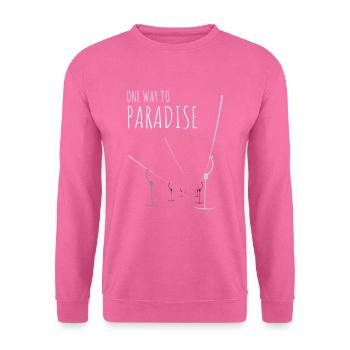 Alter Skilift der Weg zum Paradies - Unisex Pullover - Pink - Vorne