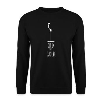 OLG BUT GOLD SKI LIFT - Unisex Sweatshirt - black - Front - Alina (178cm) & Michal (187cm)