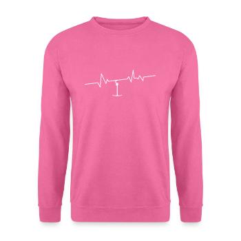 Herzschlag Skilift Bügellift Ankerlift - Unisex Pullover - Pink - Vorne