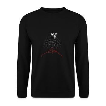 Movie lights Equipment Gift idea - Unisex Sweatshirt - black - Front - Alina (178cm) & Michal (187cm)