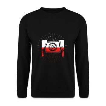 Cinema movie movie art gift idea - Unisex Sweatshirt - black - Front - Alina (178cm) & Michal (187cm)