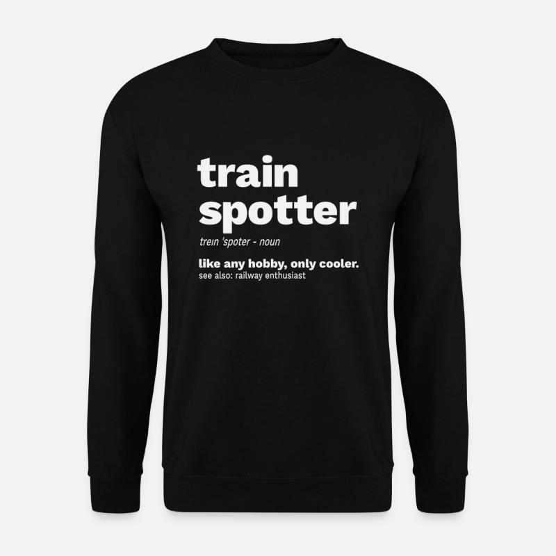 Train Spotter Railway Photography Gift - Unisex Sweatshirt - black