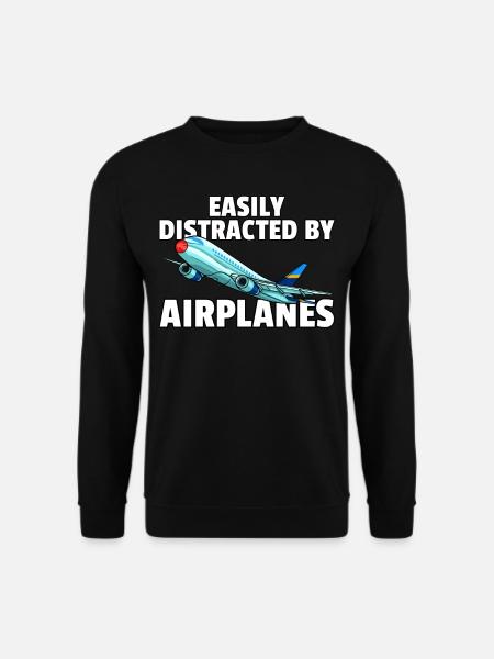 Airplane Pilot Pilot Fly Flight - Unisex Sweatshirt - black