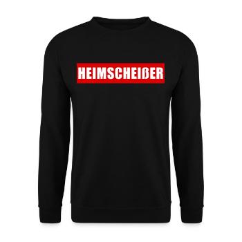 Ich Kack Zuhause - Heimscheißer - Unisex Pullover - Schwarz - Vorne - Alina (178cm) & Michal (187cm)