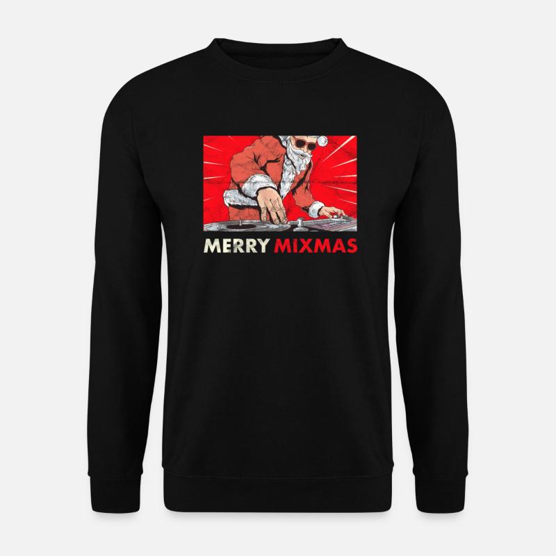 Merry Mixmas Weihnachtssynthizer Analog Synth - Unisex Pullover - Schwarz