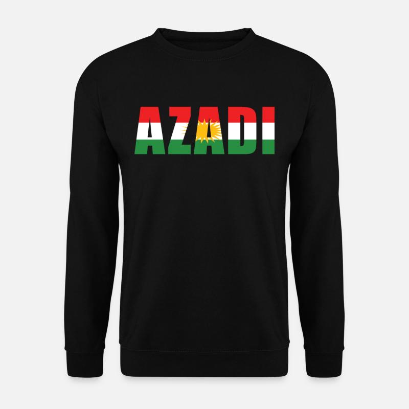 Kurdistan Kurdisch Flagge Kurden - Unisex Pullover - Schwarz
