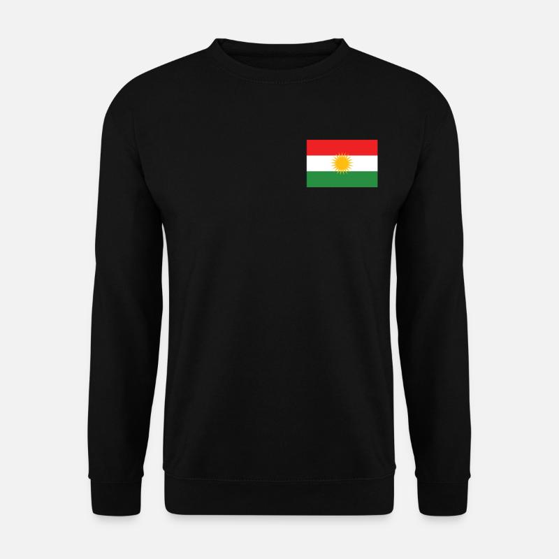 Kurdistan Kurdistan Kurdisch Drapeau Kurde - Sweat-shirt Unisexe - noir