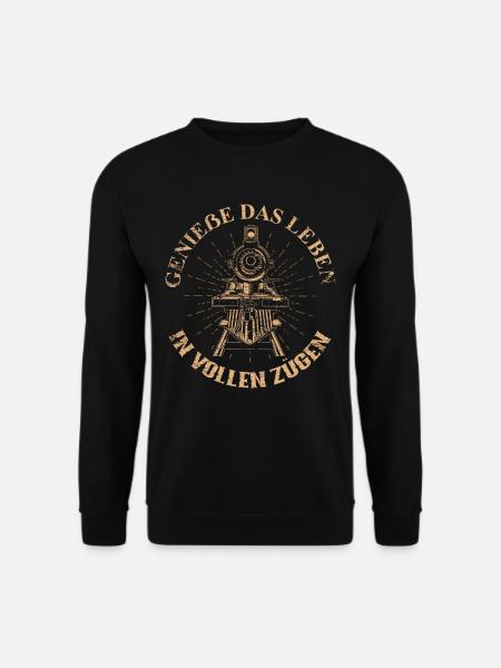 Eisenbahn Wortspiel - Unisex Pullover - Schwarz