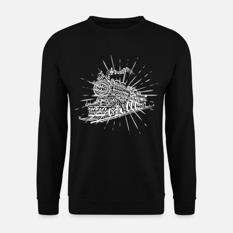 Train de musique - Sweat-shirt Unisexe - noir