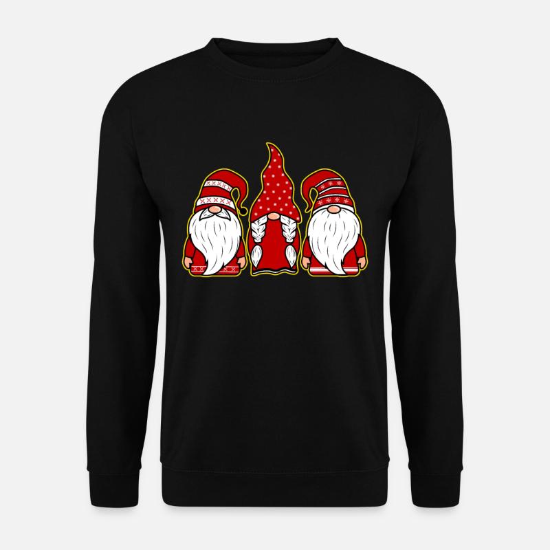 Gnome Buddies Dwarves Humor - Unisex Sweatshirt - black