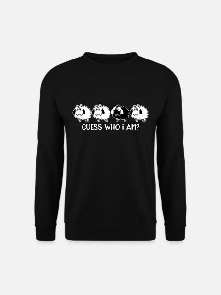 schwarzes Schaf Humor - Unisex Pullover - Schwarz