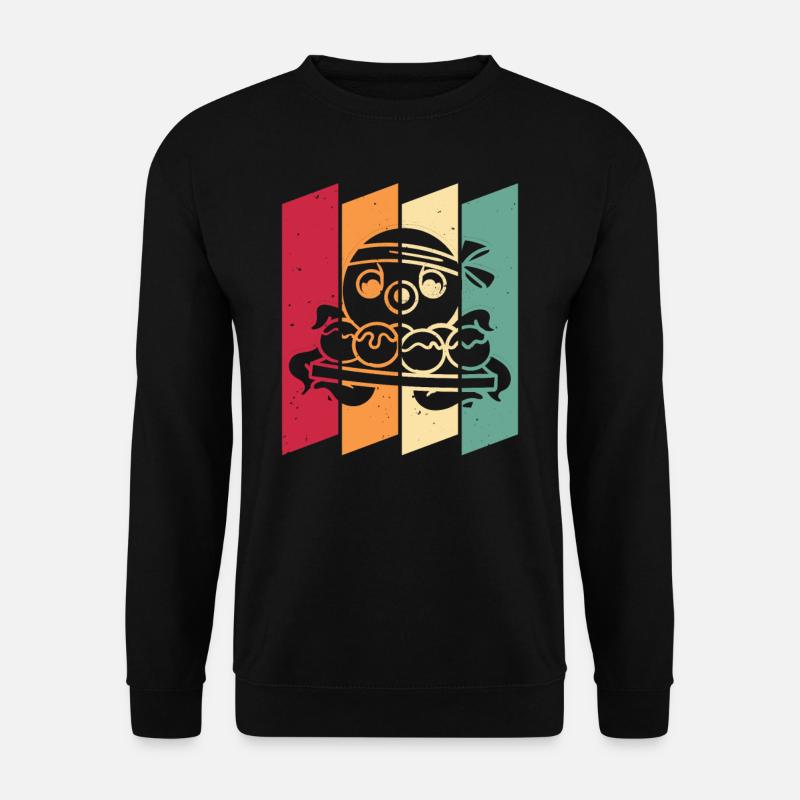 Takoyaki Squid Japanese Retro - Unisex Sweatshirt - black