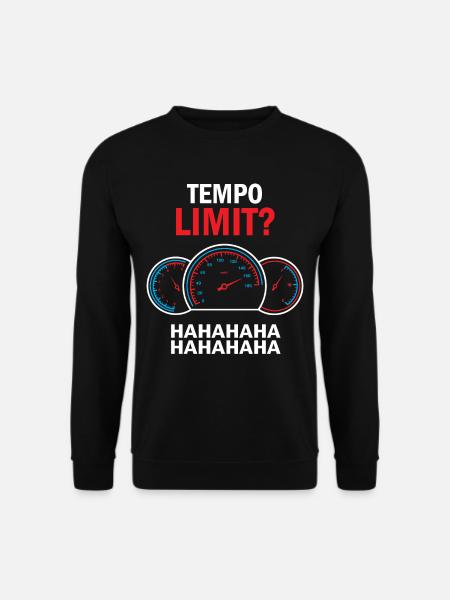 Speed limit speeding motorists speed cameras fun - Unisex Sweatshirt - black