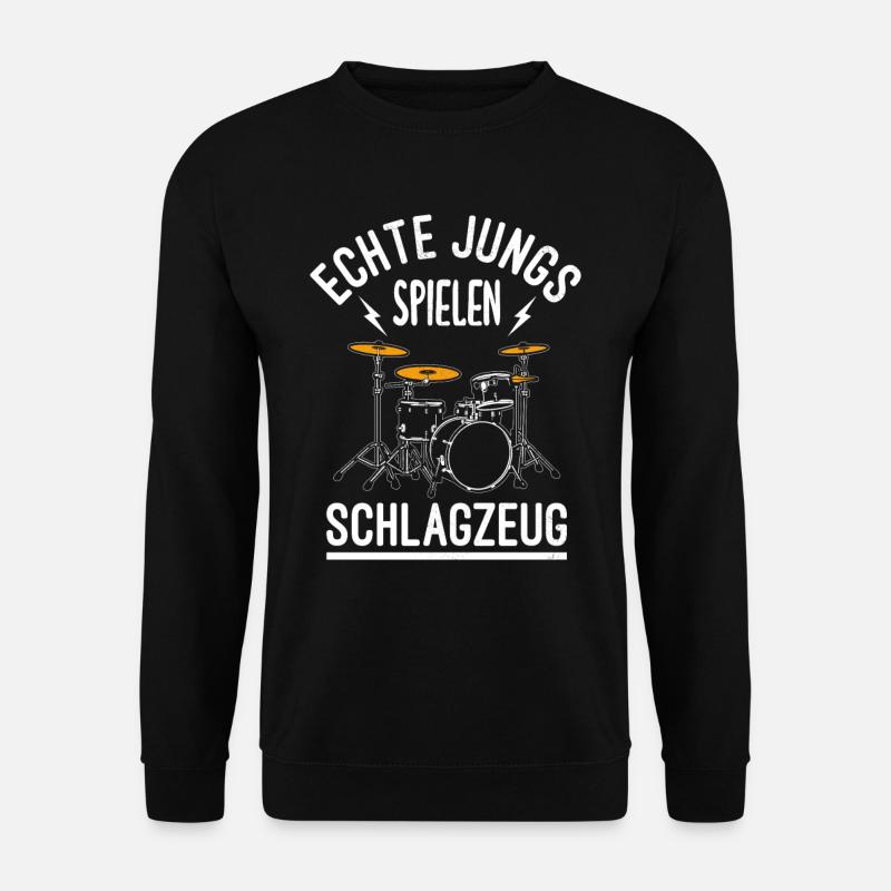 Schlagzeug Schlagzeuger - Unisex Pullover - Schwarz