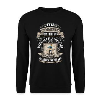 Zimmerer - Unisex Pullover - Schwarz - Vorne - Alina (178cm) & Michal (187cm)