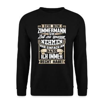 Zimmermann - Sweat-shirt Unisexe - noir - Devant - Alina (178cm) & Michal (187cm)
