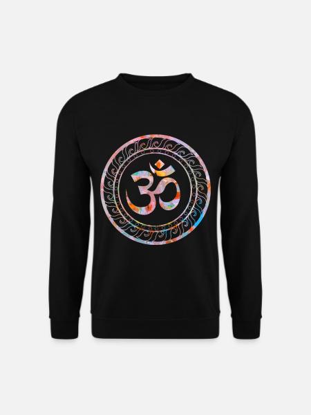 Om Ohm Aum Symbol Yoga spirituel cadeau - Sweat-shirt Unisexe - noir