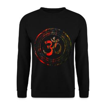 Om Ohm Aum Symbol Yoga spirituel cadeau - Sweat-shirt Unisexe - noir - Devant - Alina (178cm) & Michal (187cm)