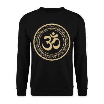 Om Ohm Aum Symbol Spiritual Yoga thé poison - Sweat-shirt Unisexe - noir - Devant - Alina (178cm) & Michal (187cm)