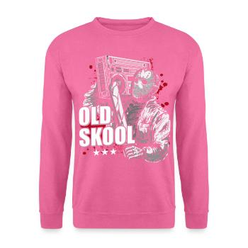 old school shirt oldschool hiphop - Unisex Pullover - Pink - Vorne