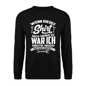 Schrauber Shirt - Unisex Pullover - Schwarz - Vorne - Alina (178cm) & Michal (187cm)