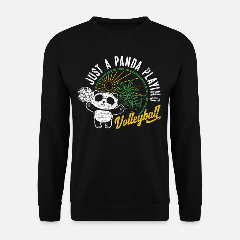 Panda volleyball - Sweat-shirt Unisexe - noir