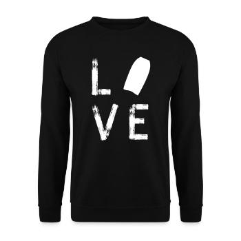 Bodyboard waves water sports gift idea - Unisex Sweatshirt - black - Front - Alina (178cm) & Michal (187cm)