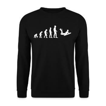 Cadeau de vagues de sports nautiques Bodyboard Evolution - Sweat-shirt Unisexe - noir - Devant - Alina (178cm) & Michal (187cm)