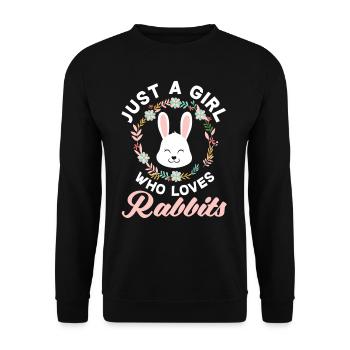 Bunnies woman - Unisex Sweatshirt - black - Front - Alina (178cm) & Michal (187cm)