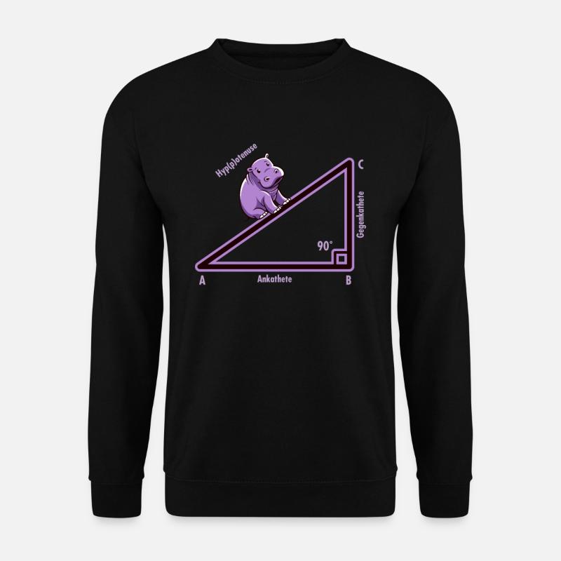 Hyppotenuse Hypotenuse Triangle Mathe Nerd Humour - Sweat-shirt Unisexe - noir