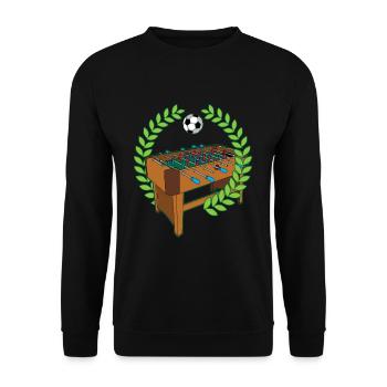 Baby-foot table baby-foot pubs humour - Sweat-shirt Unisexe - noir - Devant - Alina (178cm) & Michal (187cm)