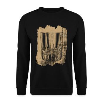 whiskey - Unisex Sweatshirt - black - Front - Alina (178cm) & Michal (187cm)