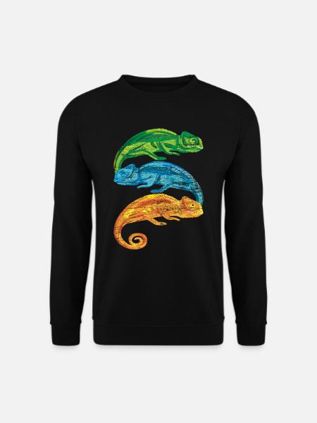 Chameleon retro - Unisex Sweatshirt - black