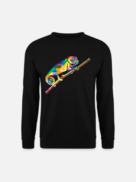Chamäleon Tier - Unisex Pullover - Schwarz