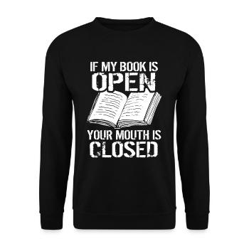 Livre livres livre - Sweat-shirt Unisexe - noir - Devant - Alina (178cm) & Michal (187cm)