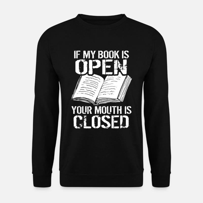Buch Bücher Book - Unisex Pullover - Schwarz