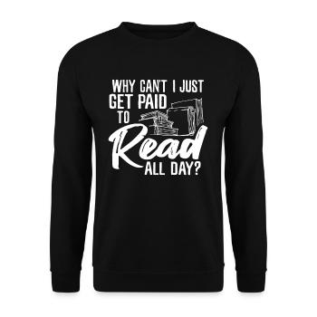 Livre livres livre - Sweat-shirt Unisexe - noir - Devant - Alina (178cm) & Michal (187cm)