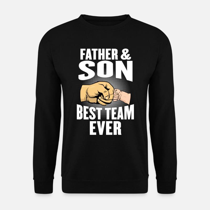 father and son - Unisex Sweatshirt - black