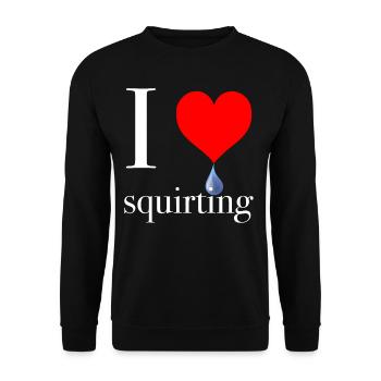 Jouir drôle de sort sexe femme - Sweat-shirt Unisexe - noir - Devant - Alina (178cm) & Michal (187cm)