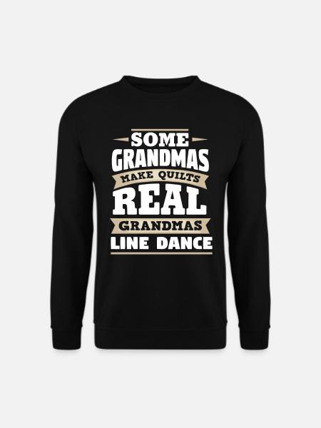 Line dance grandmother - Unisex Sweatshirt - black