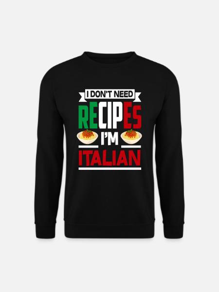 Italy recipes - Unisex Sweatshirt - black